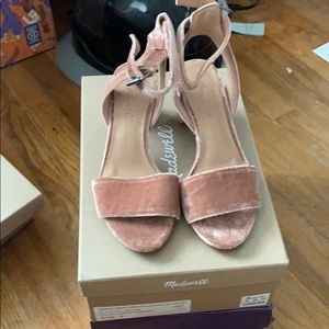 Madewell Velvet Heeled Sandals